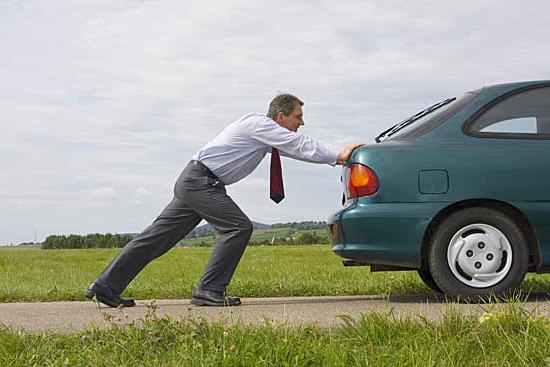 Comment démarrer une voiture avec un poussoir. Comment démarrer une voiture avec un poussoir sur la machine