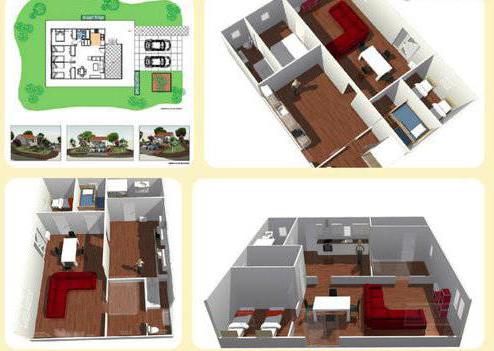 Maison 8 à 8: projet. De blocs de mousse et de béton de mousse, vous pouvez construire une maison 8 x 8