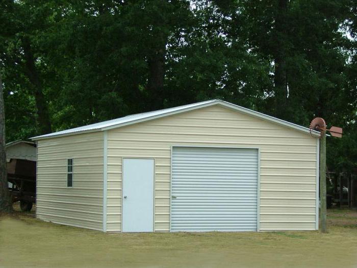 garage de tube profilé avec mains propres avec toit à pignon 