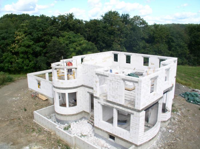 Quelle est la meilleure fondation pour une maison en béton cellulaire: béton armé, ruban ou colonne