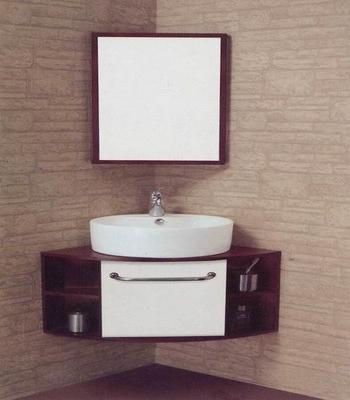 Coin de meubles de salle de bains - une excellente solution pour les petites pièces
