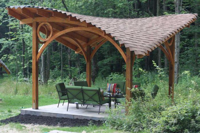 gazebo inhabituel pour le jardin 