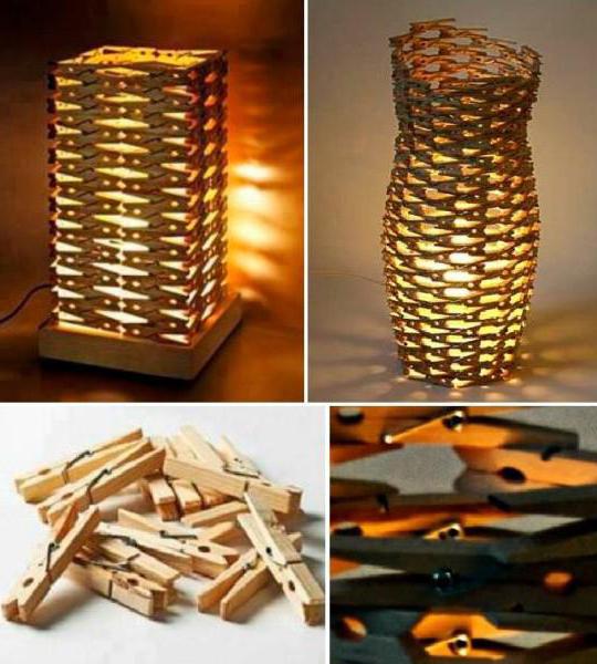 lampe de table en bois