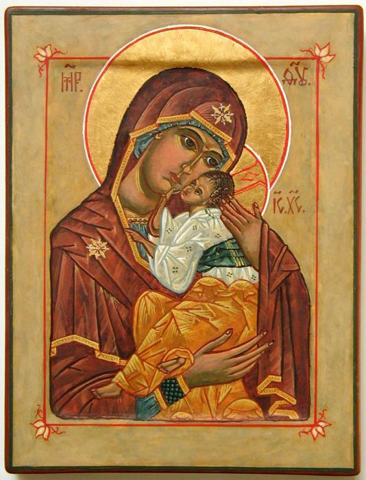 L'icône de la Mère de Dieu de Murom, Kazan, Vladimir: description, photo