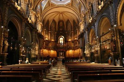 Monastère de Montserrat (Espagne). La statue de la Vierge noire et autres lieux d'intérêt