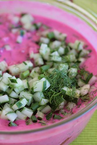 recette pour la soupe froide à la betterave