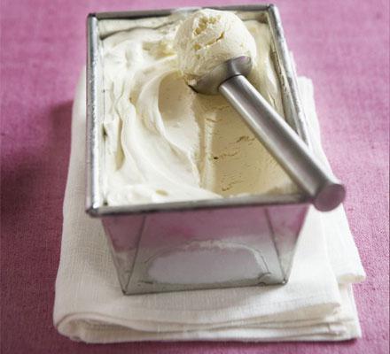 crème glacée maison de lait 