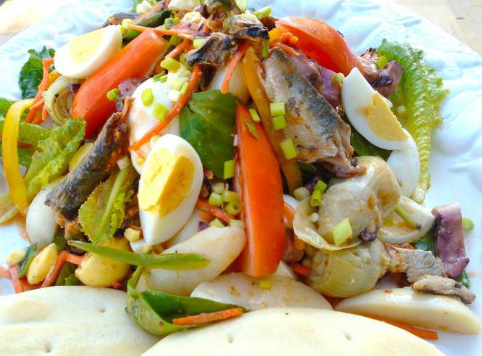 Salade de sardines en conserve: recettes