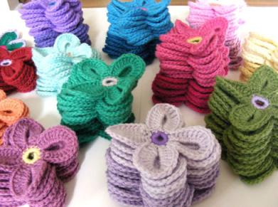 Fleurs au crochet - motifs de tricotage universels