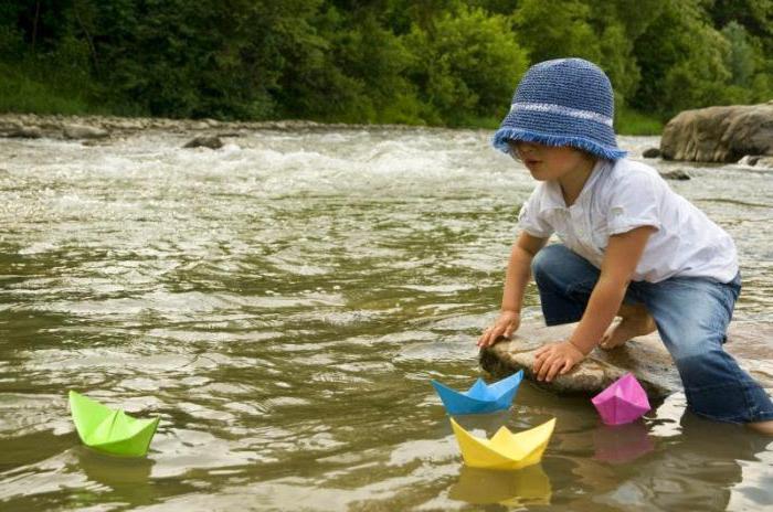 bateau en papier origami pour enfants