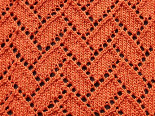 schéma de tricot de chemisier ajouré