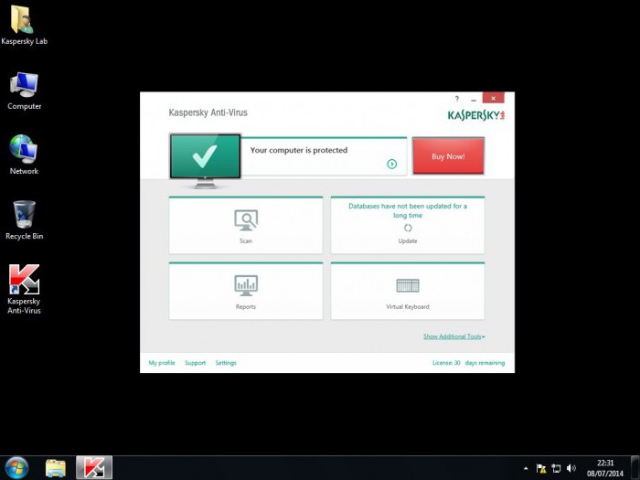 Kaspersky Anti-Virus: commentaires, descriptions et caractéristiques