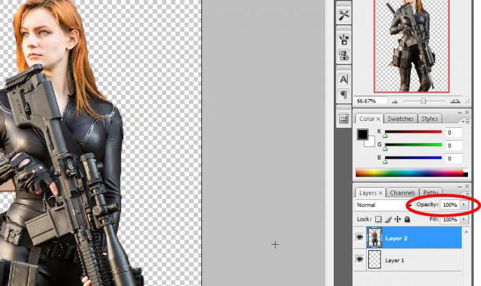 comment faire un fond transparent dans photoshop