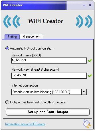 programme de distribution de wifi windows 8