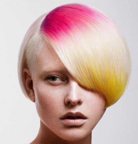 coloration des cheveux en marbre