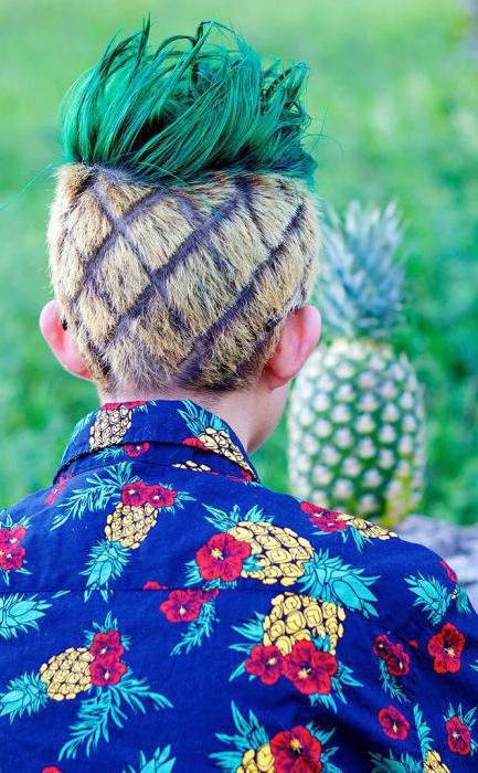 coiffure d'ananas pour hommes