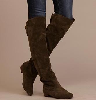 bottes en daim sans talon