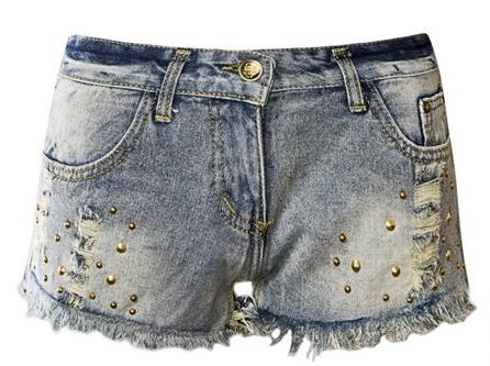 short en jean de vieux jeans