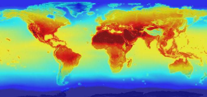 Caractéristiques des zones climatiques: tableau, noms, description