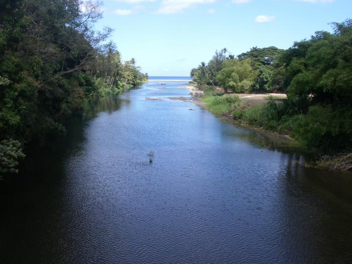 lit de la rivière