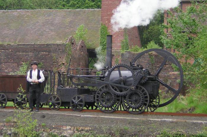 La première locomotive à vapeur au monde