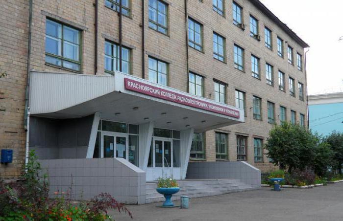 Ouvrage de référence du participant: collèges de Krasnoïarsk