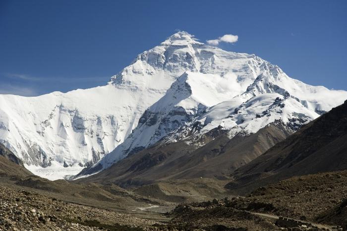 La hauteur vertigineuse de l'Everest