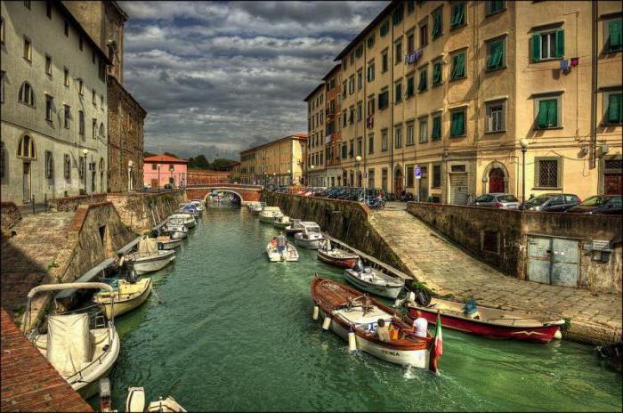 Plages de Livourne en Italie 