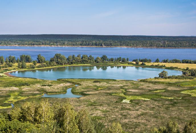 La clairière de Kamsky. Kamsky Glade - carte. Nizhnekamsk, les clairières de Kamsky