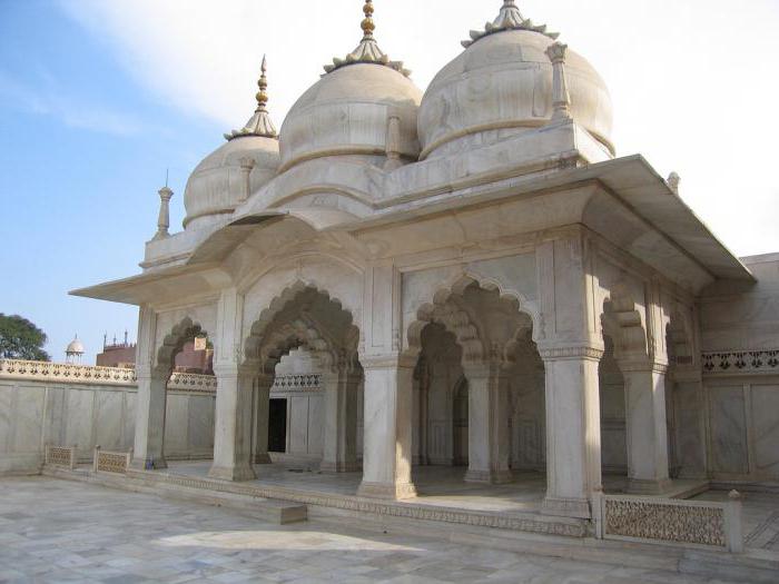 Décoration en marbre de l'Inde - Mosquée de la Perle. Agra, reconnu comme trésor mondial