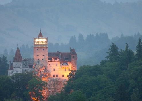 Le château de Dracula en Roumanie. Affaires sur la légende