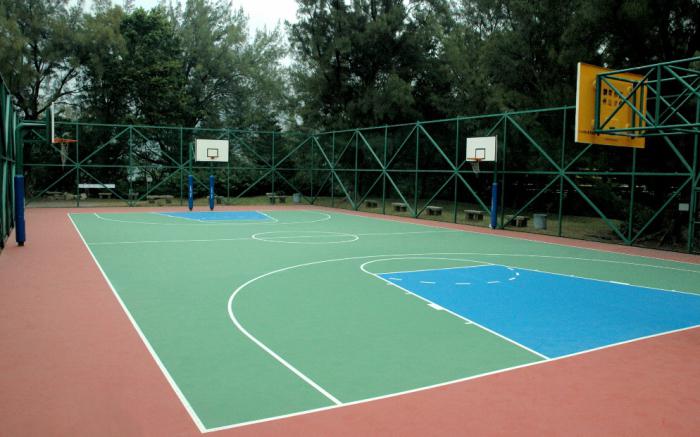 Dimensions du terrain de basket. Terrain de basket: marquage, photo