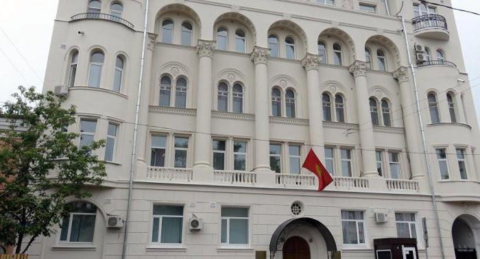 Numéro de l'ambassade du Kirghizistan à Moscou